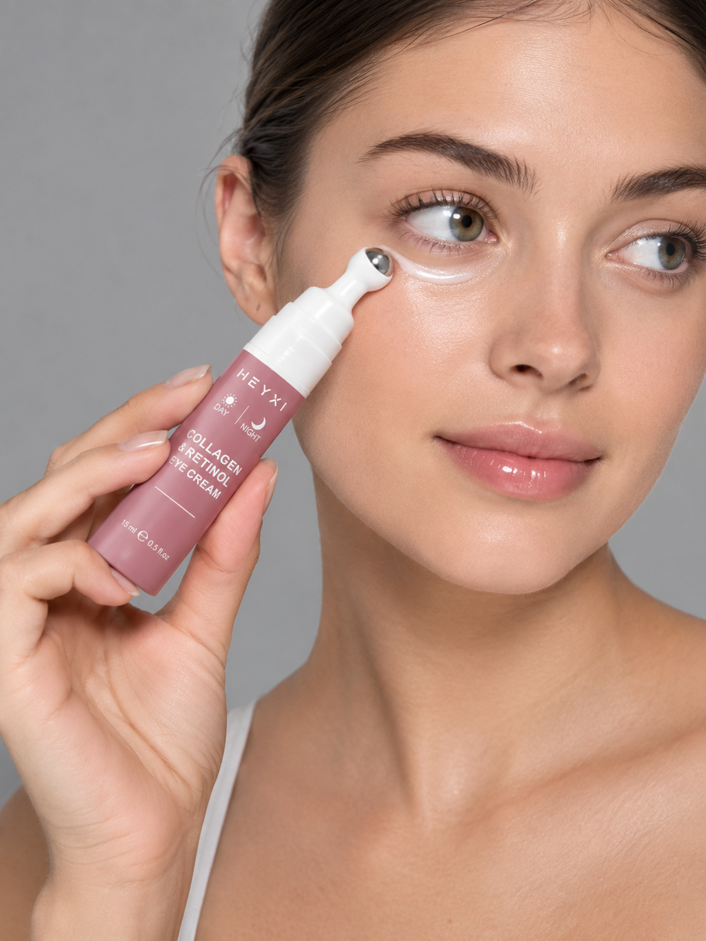Applying the Collagen and Retinol Eye Cream